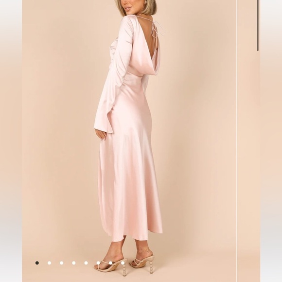 Petal & Pup Dresses & Skirts - BLUSH PINK OPEN BACK MIDI DRESS Petal & Pup